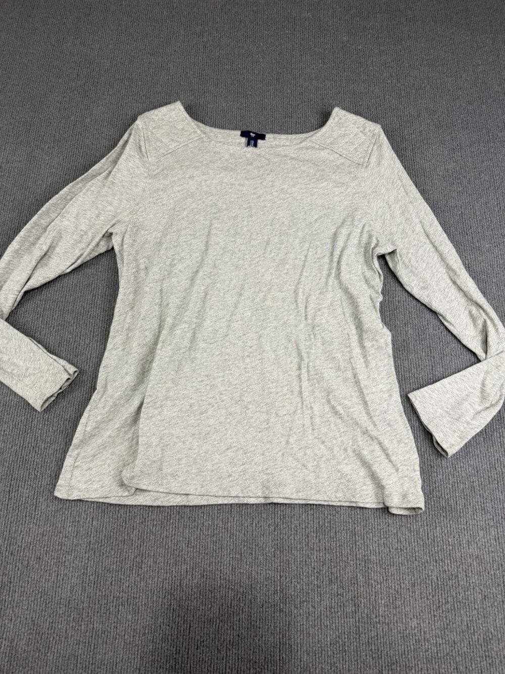 Gap Womens Heather Gray Long Sleeve Top XL